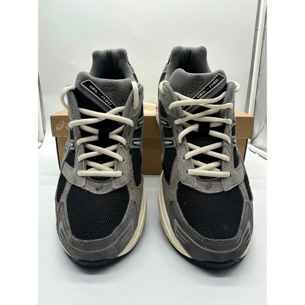 ASICS GEL-1130 Black Graphite Grey Suede Mesh Running Shoes 1201A255-001